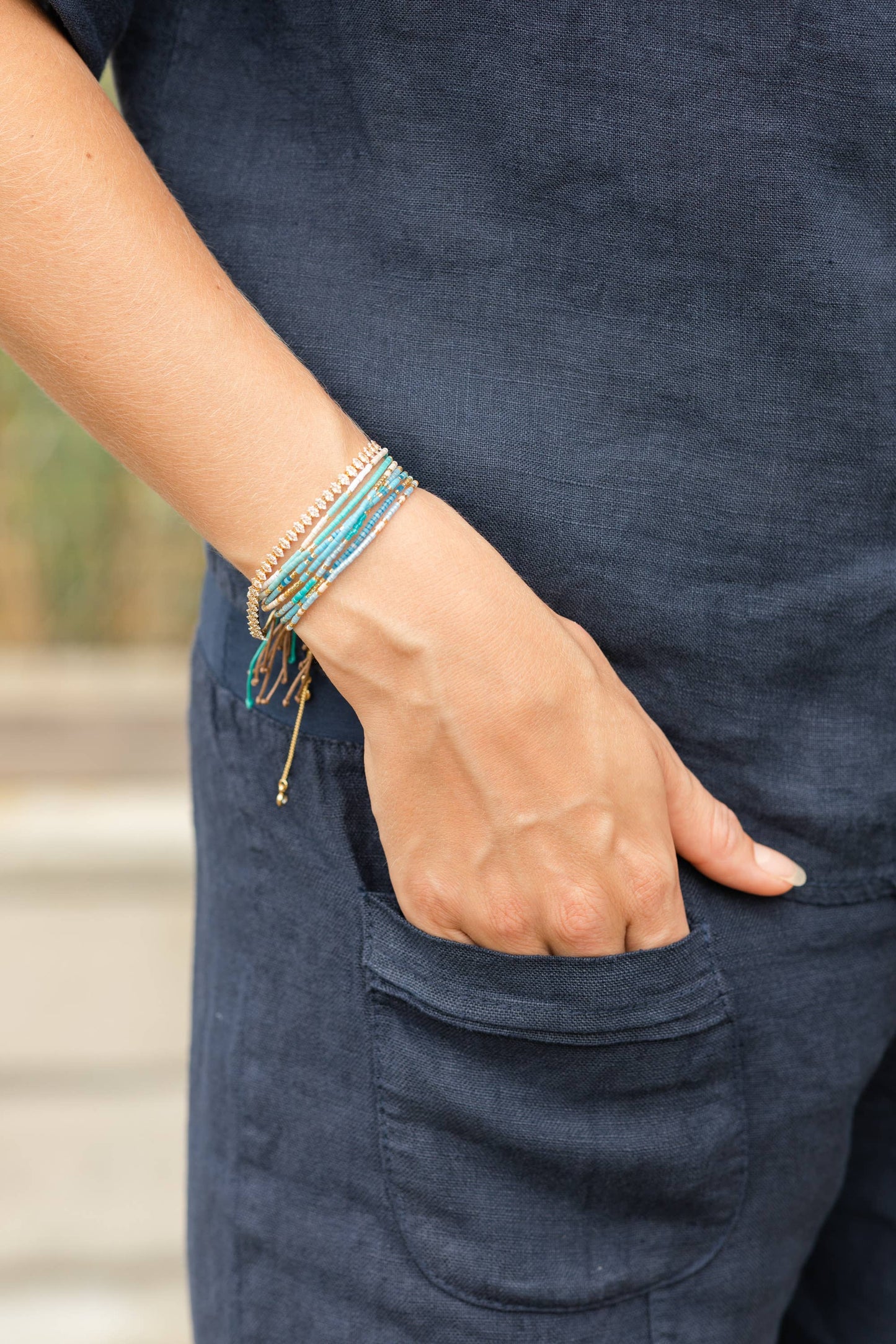 Set/12 Miyuki Delica Adjustable Bracelets