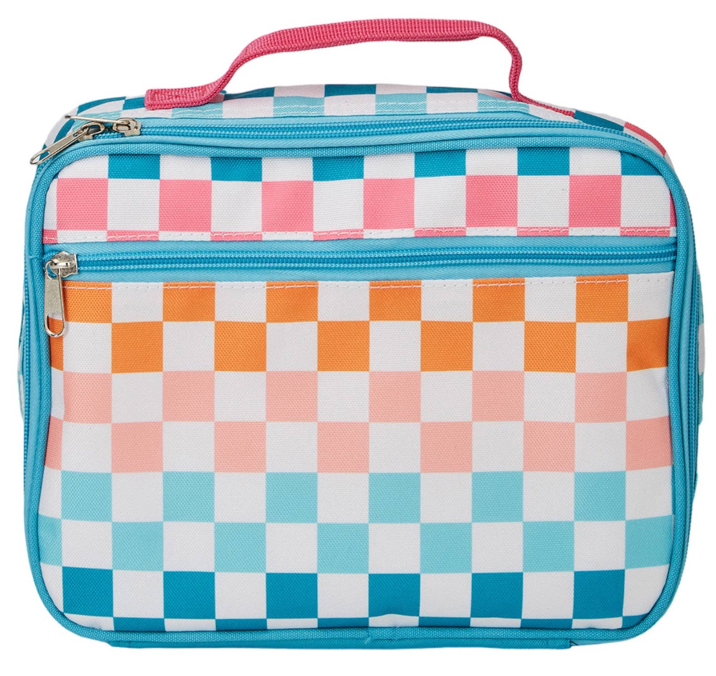 Color Pop Checkerboard Backpack & Lunchbox Set – Waterproof & Budget Friendly