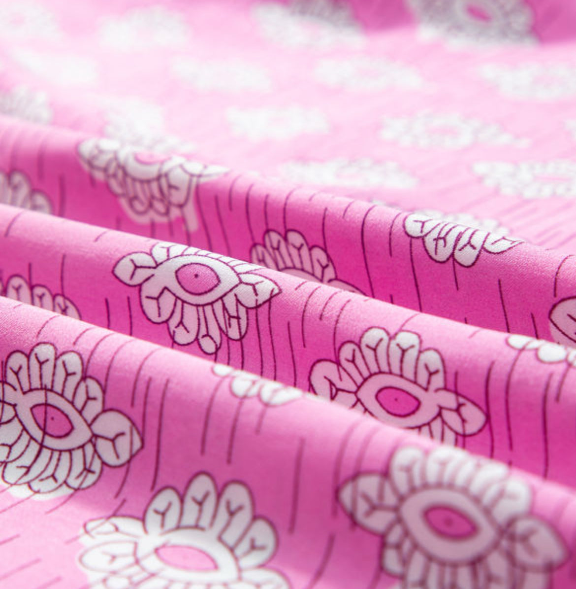 Vintage Pink Ruffle Sleeve Blouse