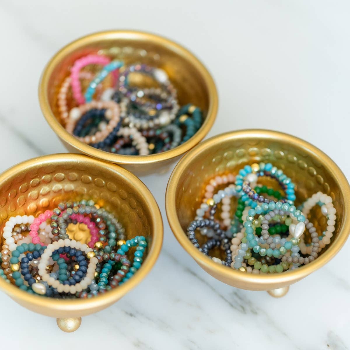 Set/24 Stretch Crystal Rings