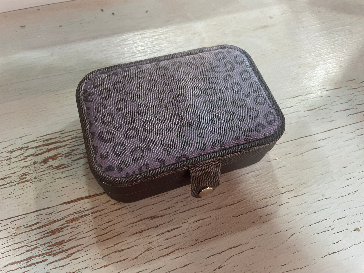 Boutique Jewelry Travel Case β Large Organizer with Dividers (Cow Print, Cheetah, Gingham)