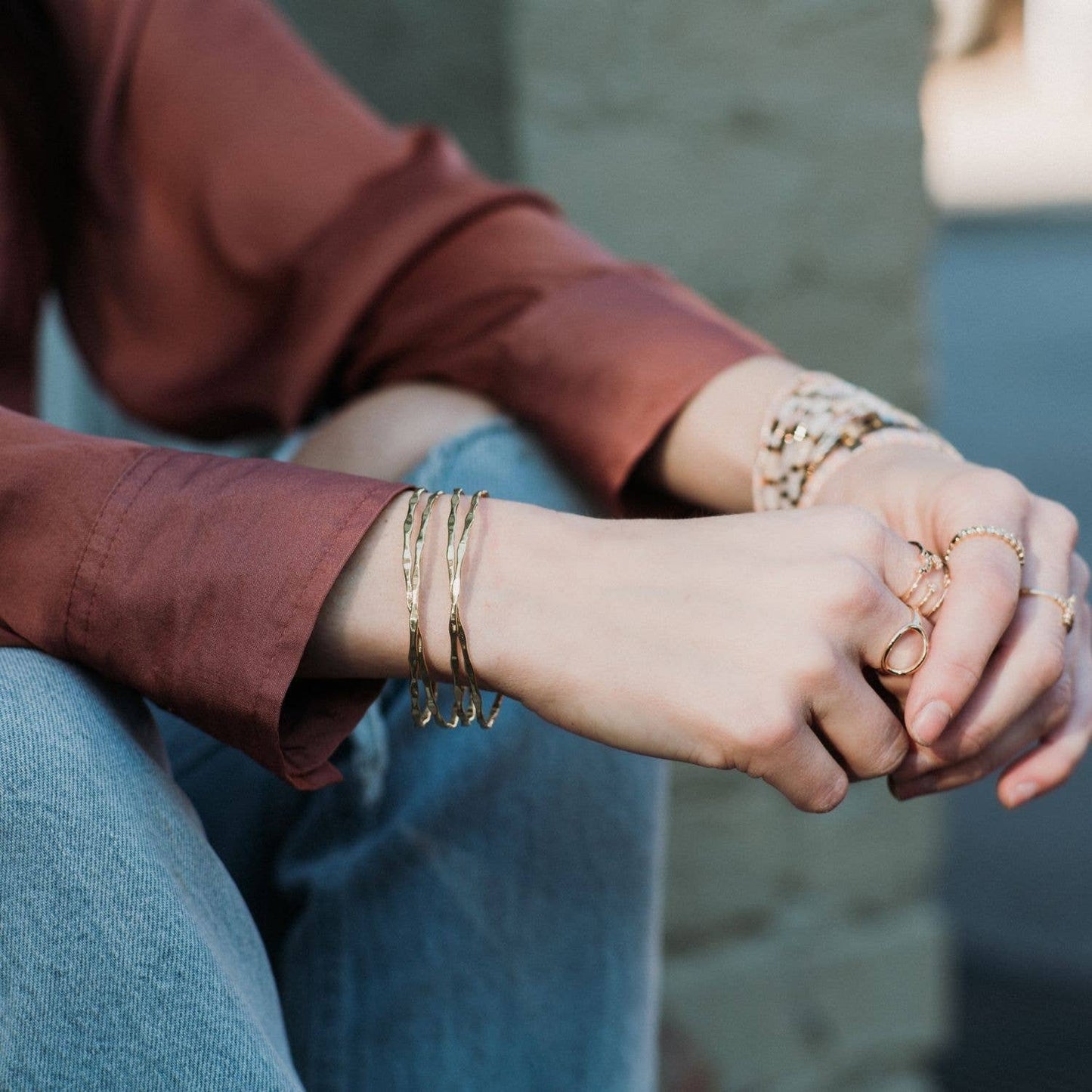 Textured Cuff Bracelet