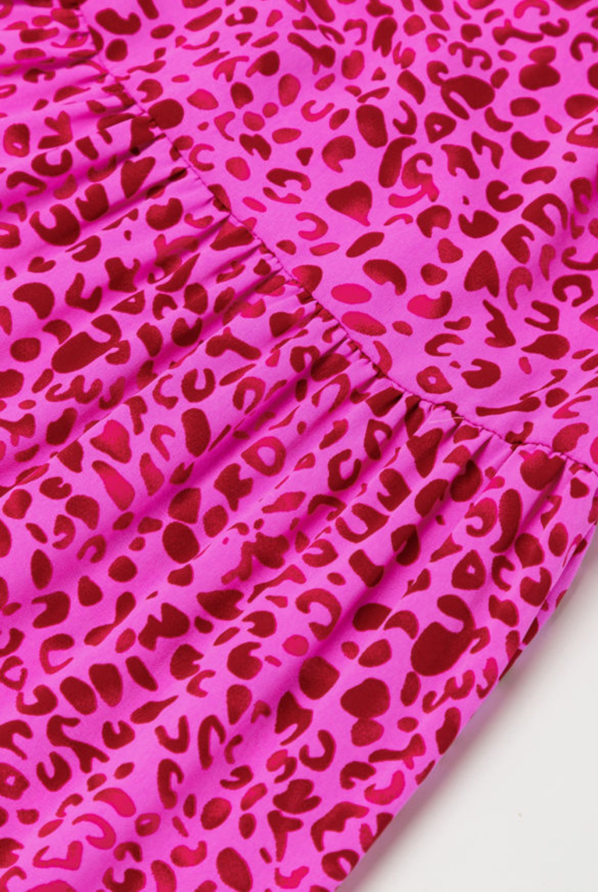 Pink Leopard Print Dress