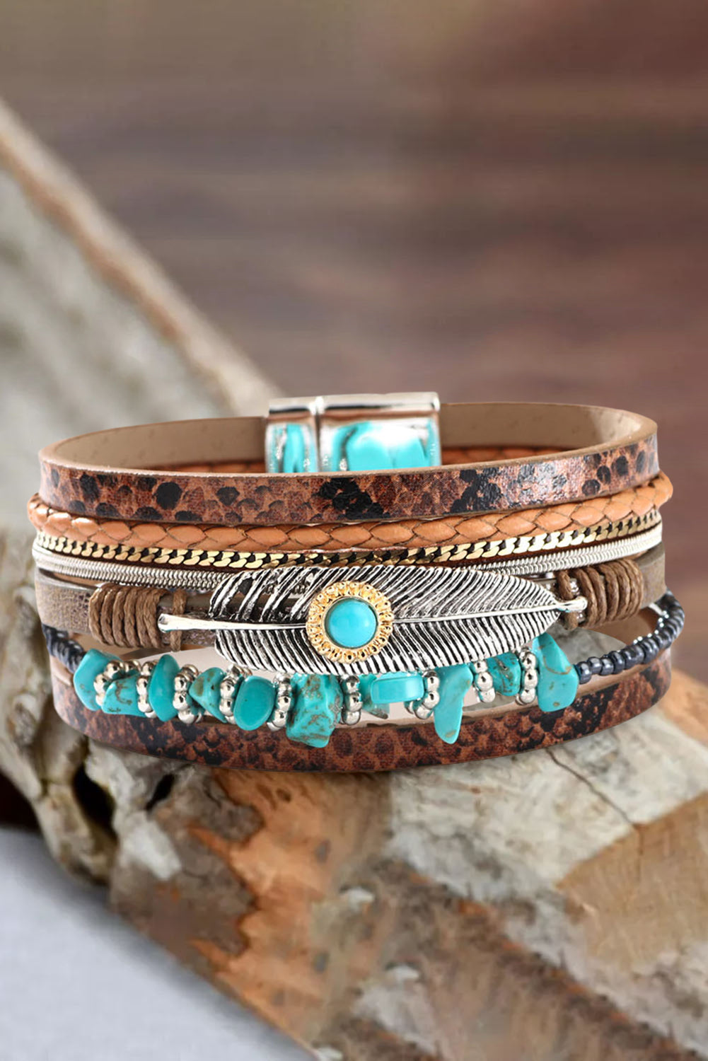 Layered Leather Bracelet