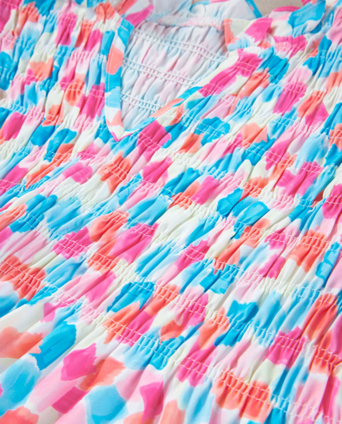 Multicolored Ruffled Blouse