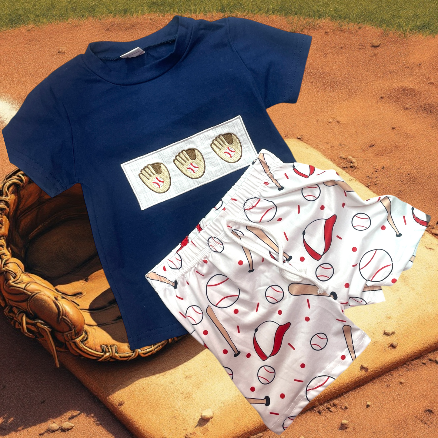 Baseball Short Set