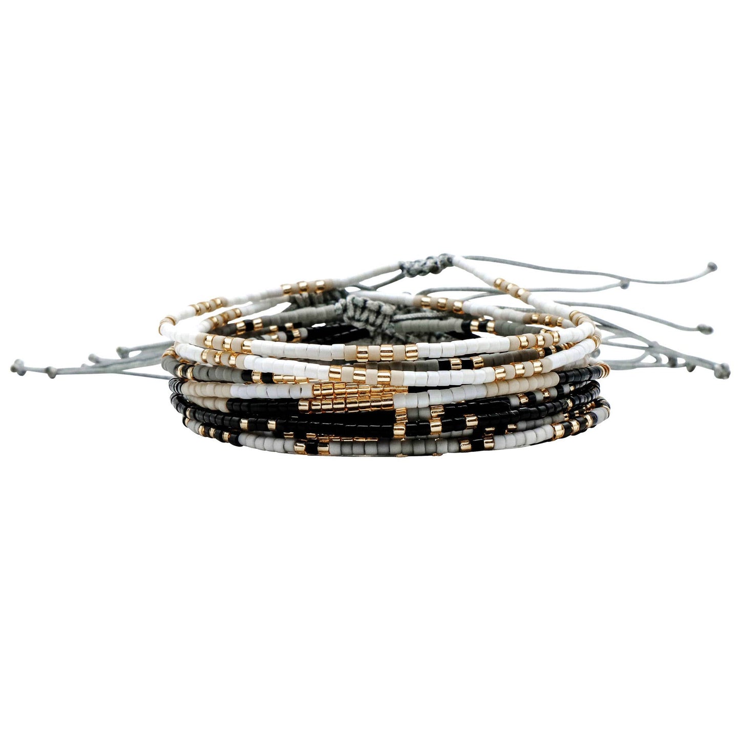 Set/12 Miyuki Delica Adjustable Bracelets