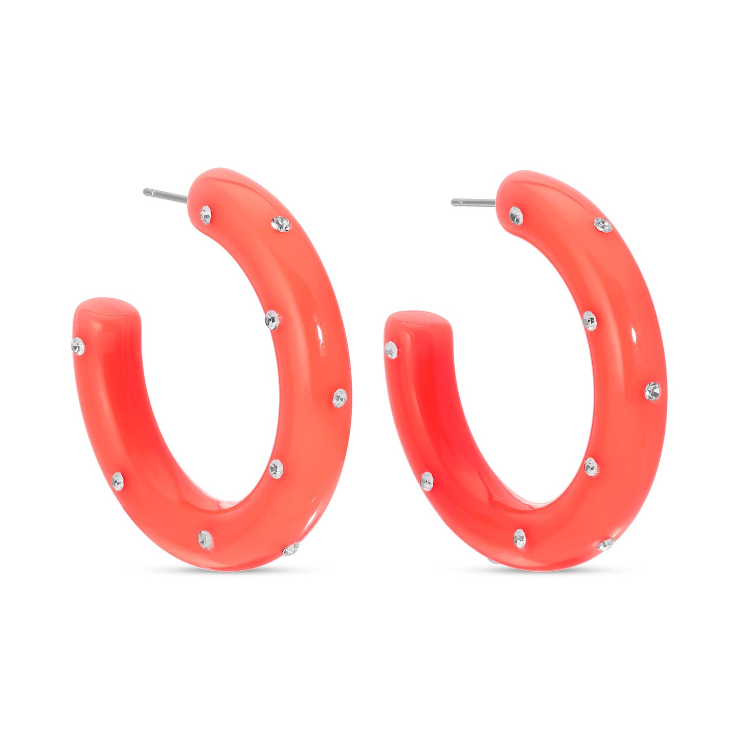 Clearance - Be Bold, Rhinestone Statement Hoops