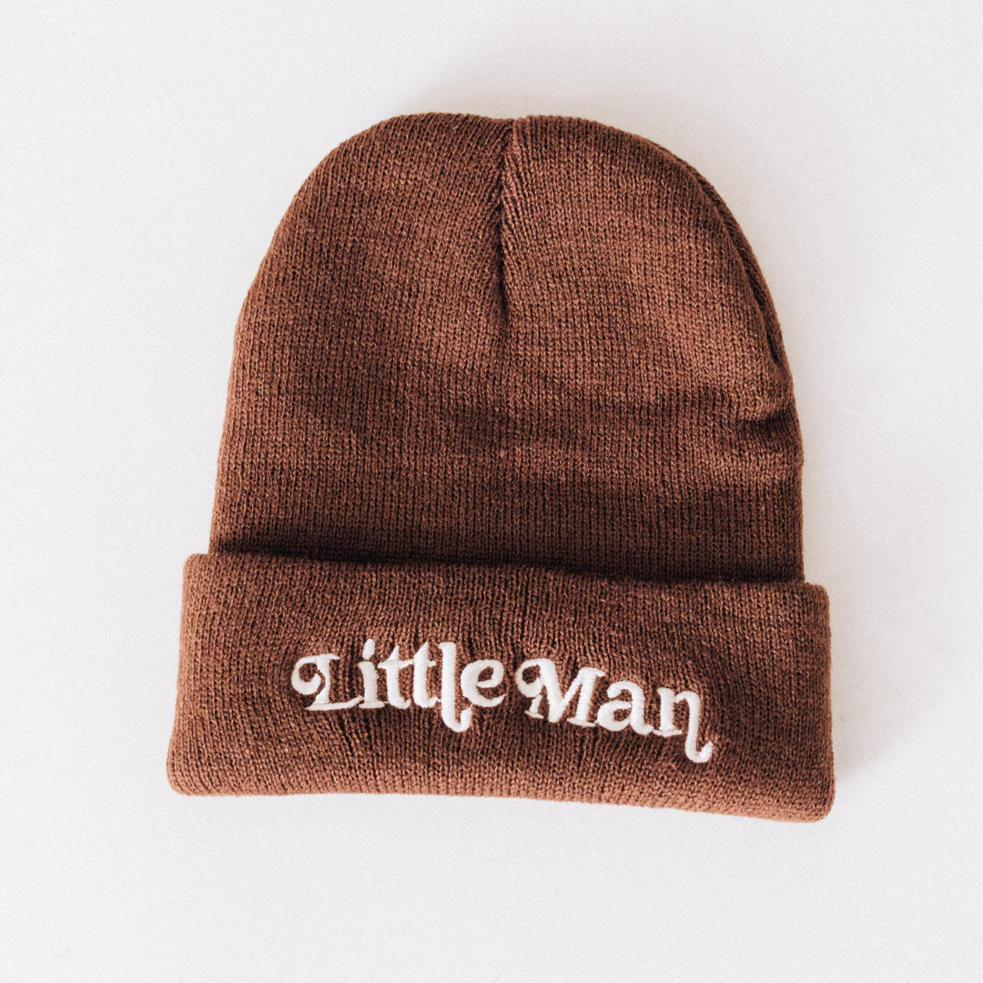Matching Mommy & Me Beanies- Dark Brown