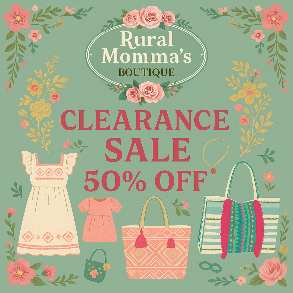 Rural Momma’s Boutique Clearance – 50% Off Women’s & Kids’ Styles