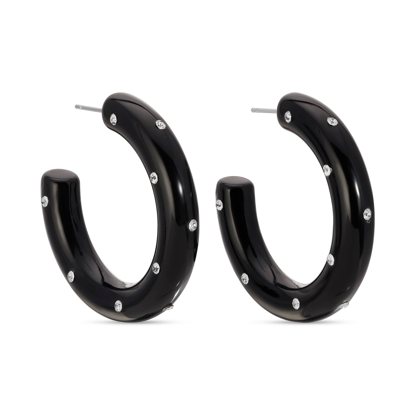 Clearance - Be Bold, Rhinestone Statement Hoops