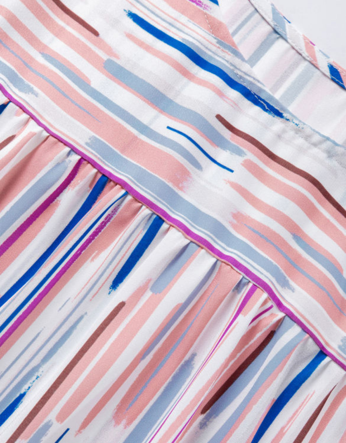 Abstract Striped Blouse