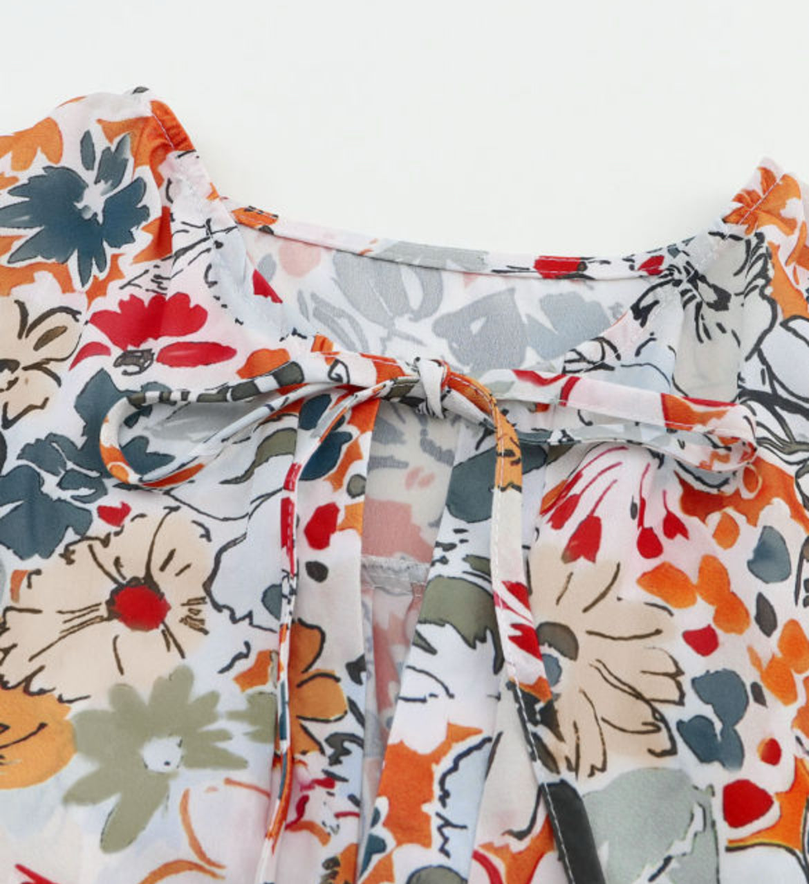 V Neck Floral Blouse