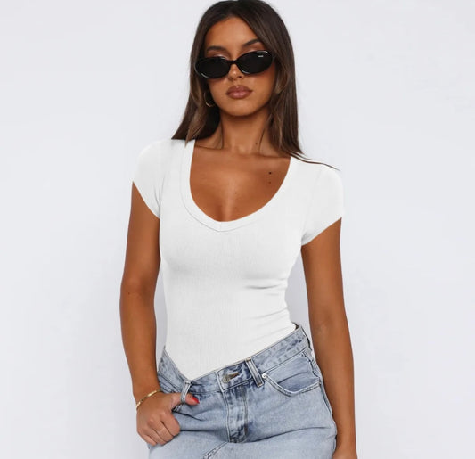 Fitted V-Neck