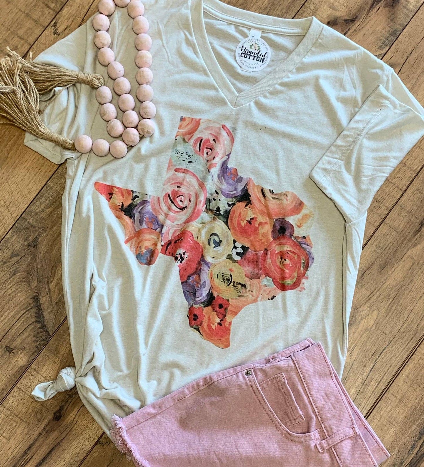 Floral Texas Tee