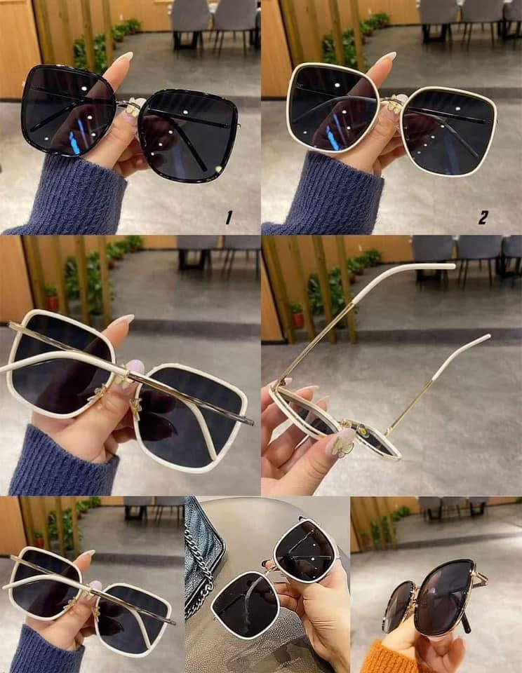 Chic Luxe Oversized Sunnies – Black & Ivory Frame