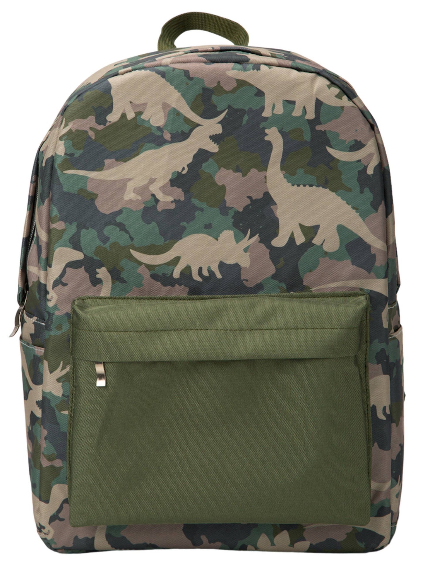Dinosaur Camo Waterproof Backpack & Lunchbox Set for Kids – School Ready, PEVA-Lined, Durable Canvas