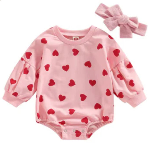 Valentines Bubble Romper