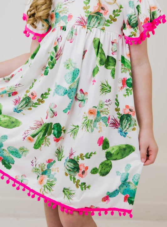 Cactus Pom Dress