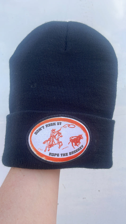 Childrens Don’t Risk it Rope the Brisket Beanie