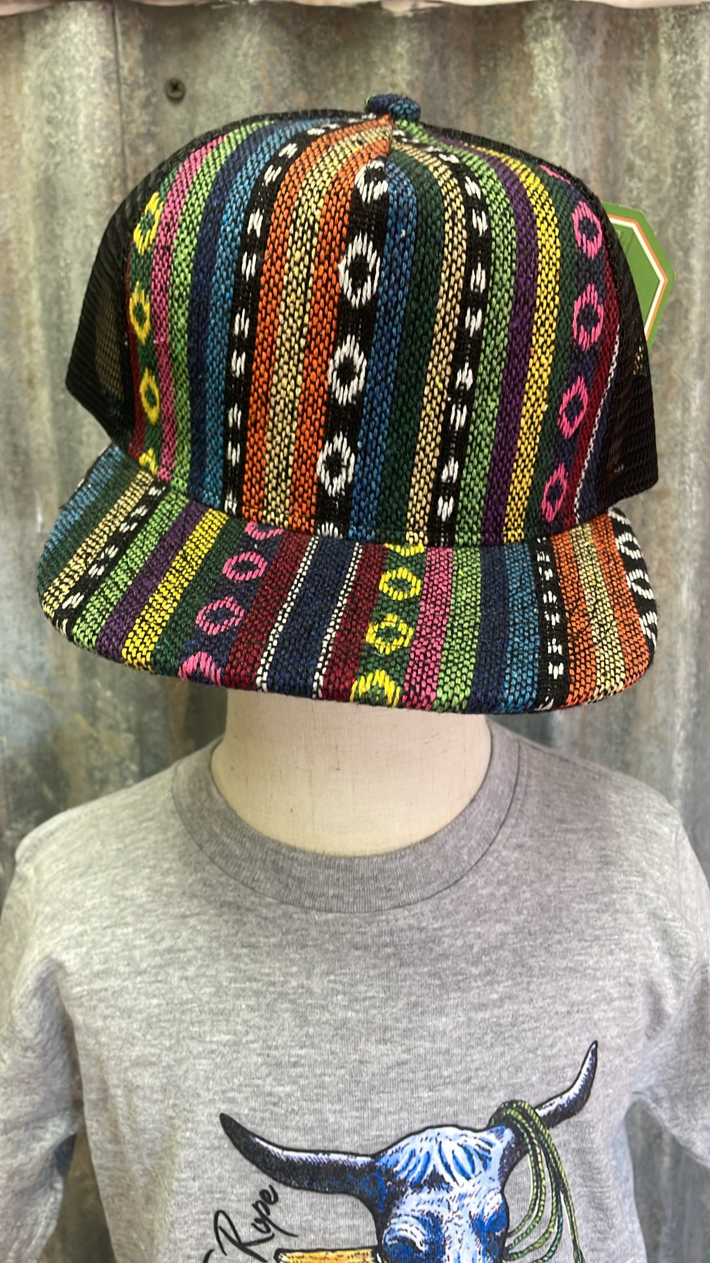 Serape Kids SnapBack Half Mesh Cap