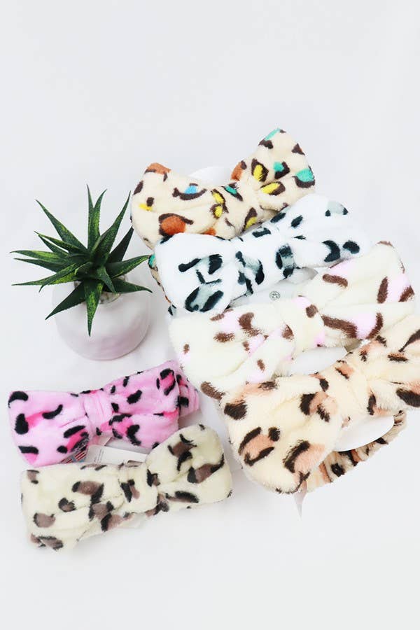 Leopard Print Shower Headwrap