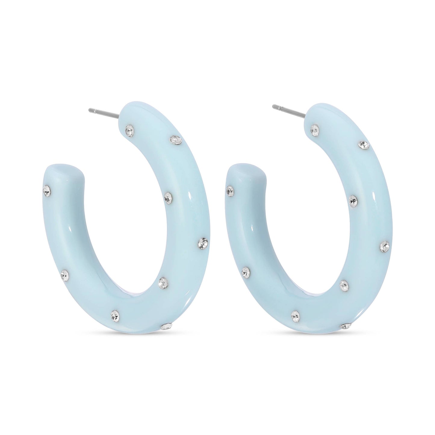 Clearance - Be Bold, Rhinestone Statement Hoops