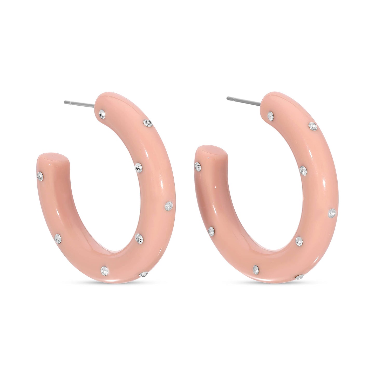 Clearance - Be Bold, Rhinestone Statement Hoops