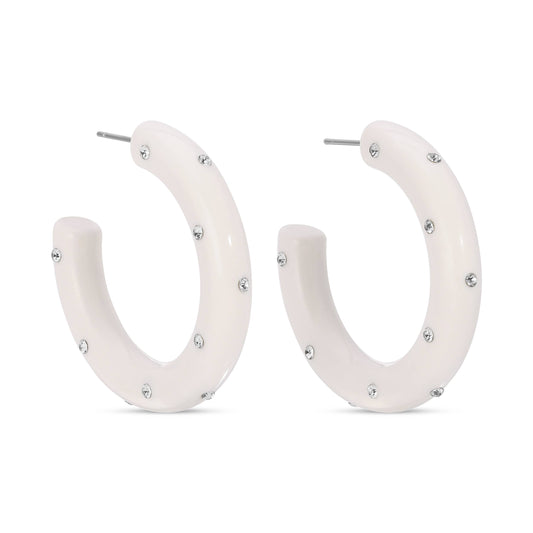 Clearance - Be Bold, Rhinestone Statement Hoops