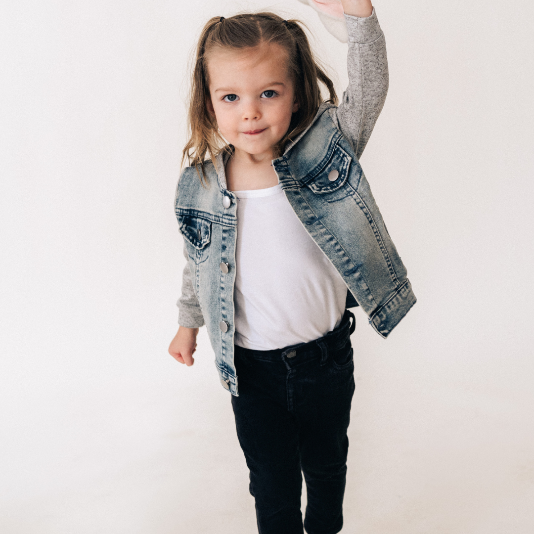Hooded Denim Jacket - Child